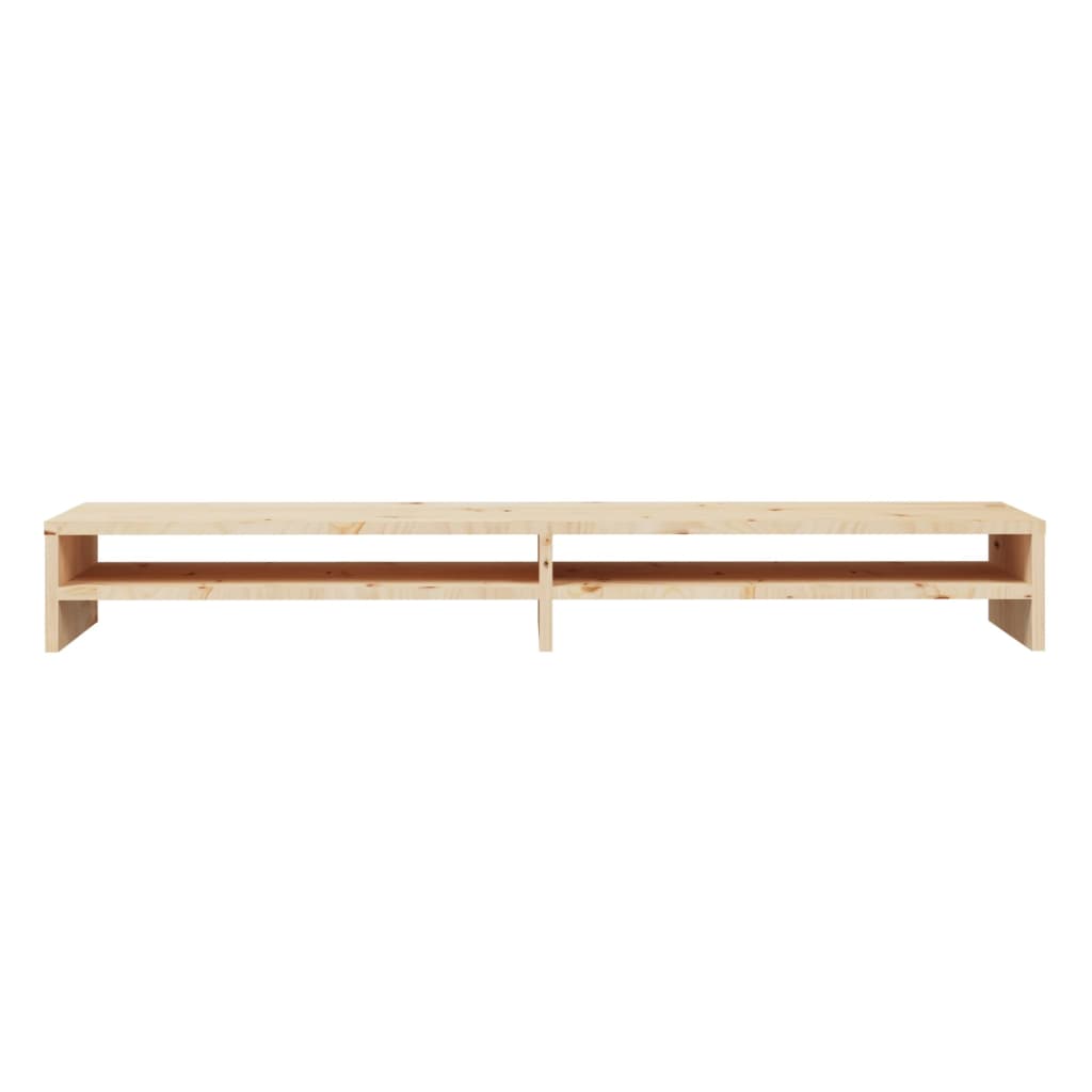 Monitorstandaard 00X24X3 Cm Massief Grenenhout Naturel