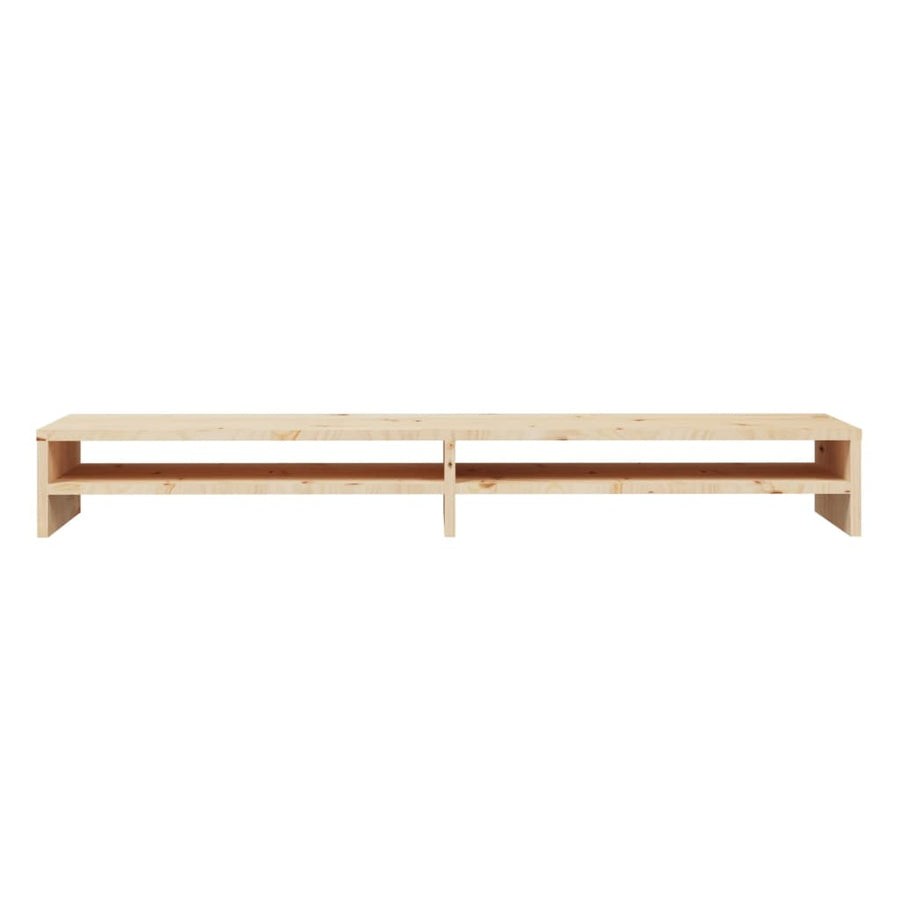 Monitorstandaard 00X24X3 Cm Massief Grenenhout Naturel