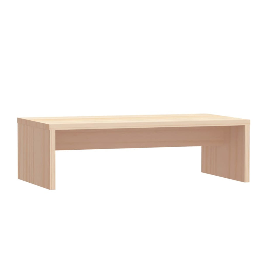 Monitorstandaard 50X27X5 Cm Massief Grenenhout Naturel