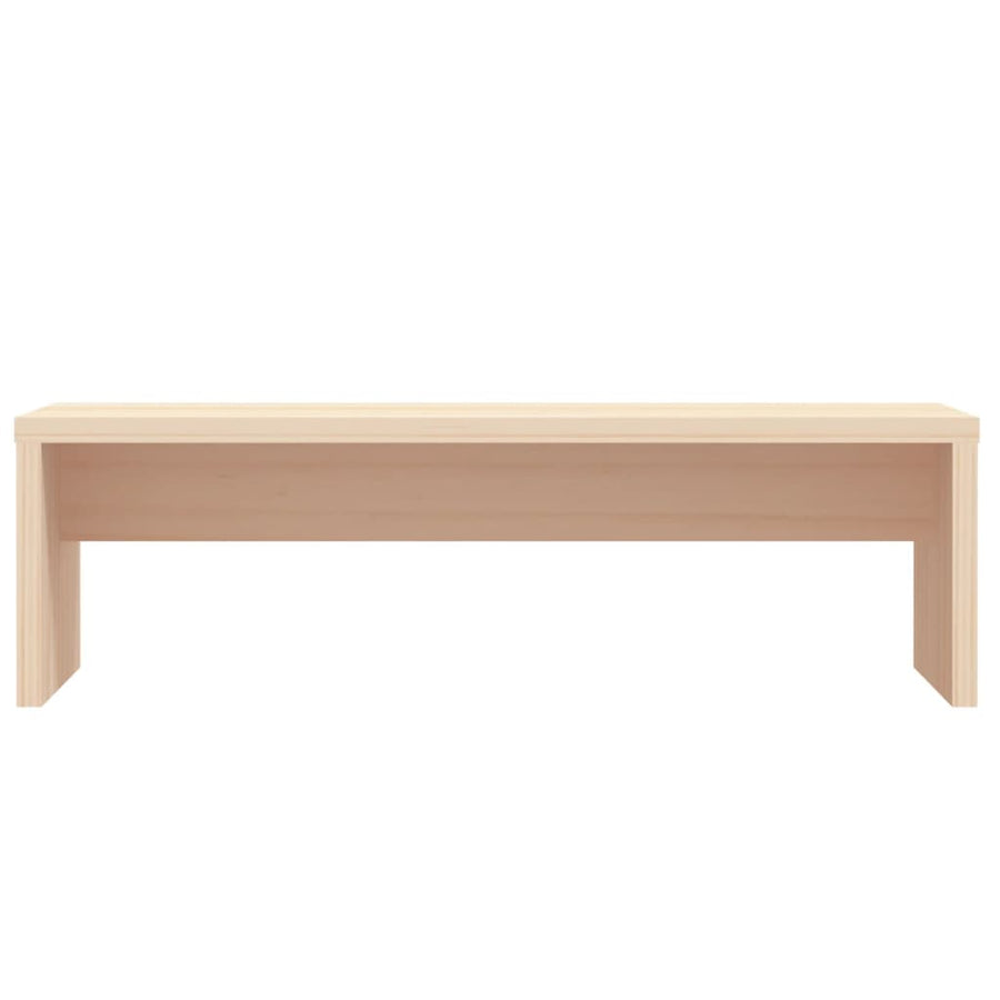 Monitorstandaard 50X27X5 Cm Massief Grenenhout Naturel