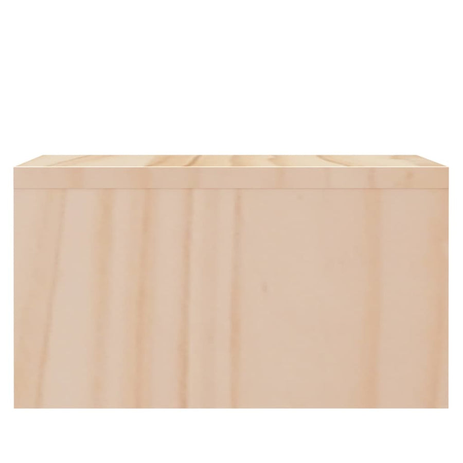 Monitorstandaard 50X27X5 Cm Massief Grenenhout Naturel