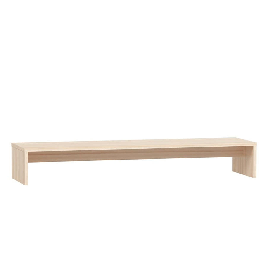 Monitorstandaard 00X27X5 Cm Massief Grenenhout Naturel