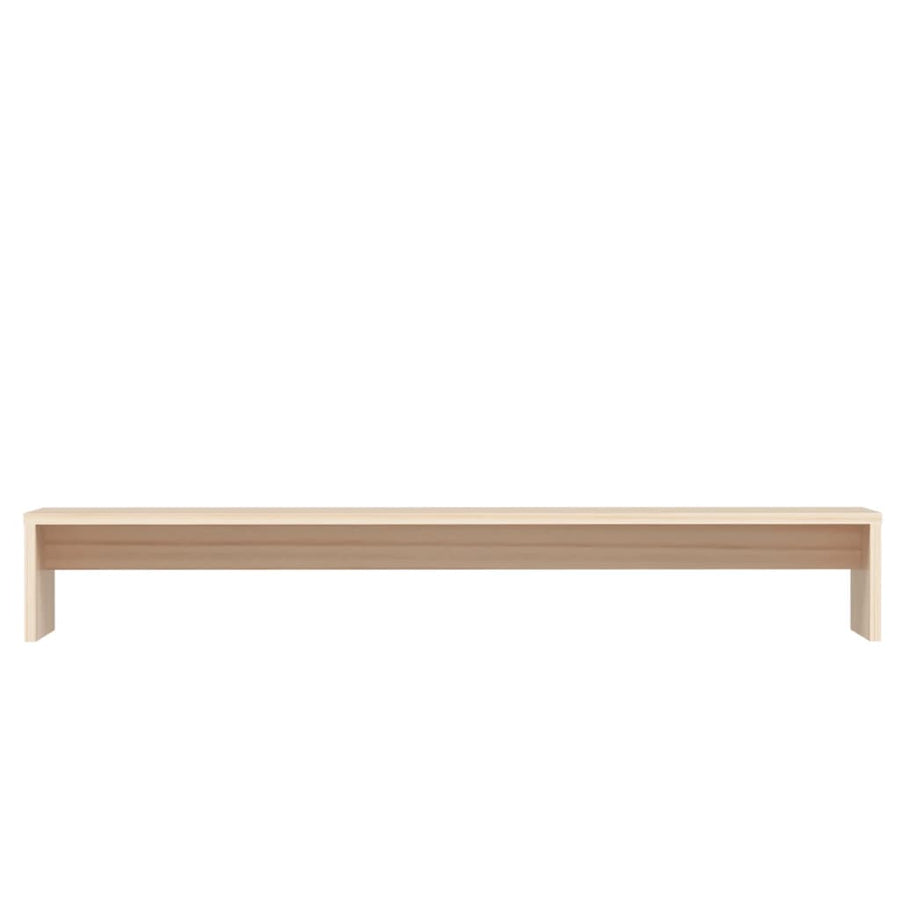 Monitorstandaard 00X27X5 Cm Massief Grenenhout Naturel