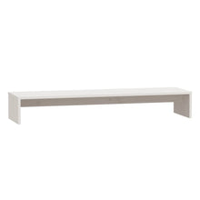 Monitorstandaard 00X27X5 Cm Massief Grenenhout Wit