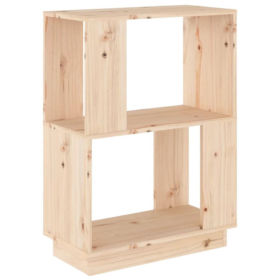 Boekenkast/Kamerscherm 5X25X70 Cm Massief Grenenhout Naturel