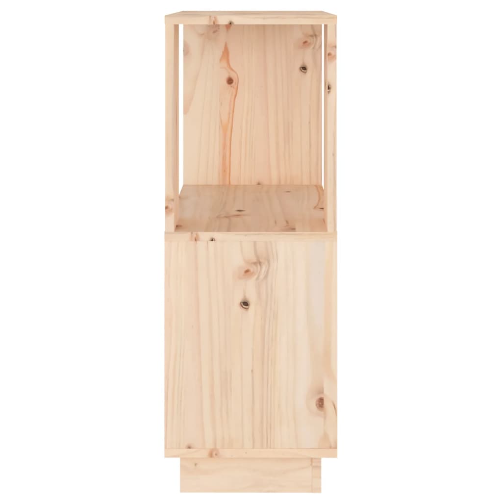 Boekenkast/Kamerscherm 5X25X70 Cm Massief Grenenhout Naturel