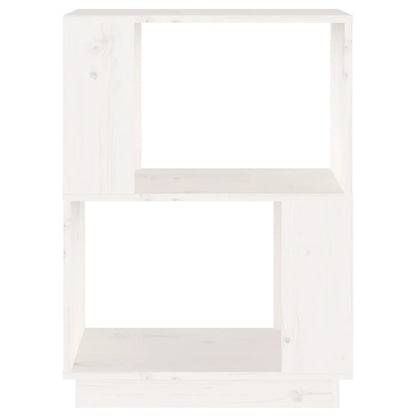 Boekenkast/Kamerscherm 51X25X70 Cm Massief Grenenhout Wit