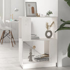 Boekenkast 51x25x70 cm massief grenenhout wit