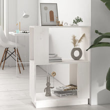 Boekenkast/Kamerscherm 51X25X70 Cm Massief Grenenhout Wit