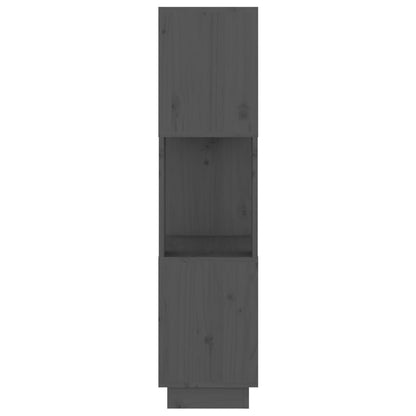 Boekenkast/Kamerscherm 5X25X0 Cm Massief Grenenhout Grijs