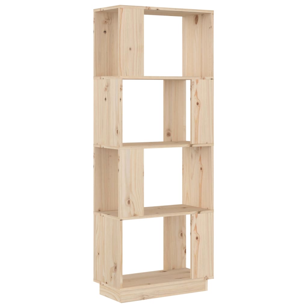 Boekenkast/Kamerscherm 51X25X132 Cm Massief Grenenhout Naturel