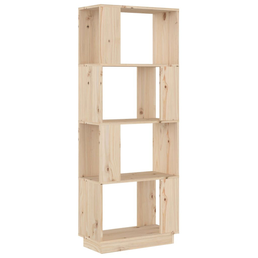 Boekenkast/Kamerscherm 51X25X132 Cm Massief Grenenhout Naturel