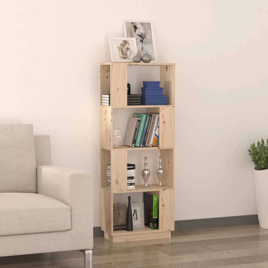 Boekenkast/Kamerscherm 51X25X132 Cm Massief Grenenhout Naturel