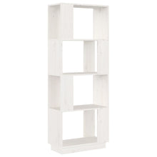 Boekenkast/Kamerscherm 51X25X132 Cm Massief Grenenhout Wit