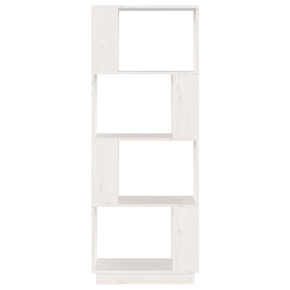 Boekenkast/Kamerscherm 51X25X132 Cm Massief Grenenhout Wit