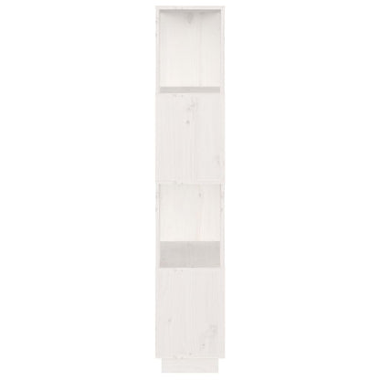 Boekenkast/Kamerscherm 51X25X132 Cm Massief Grenenhout Wit