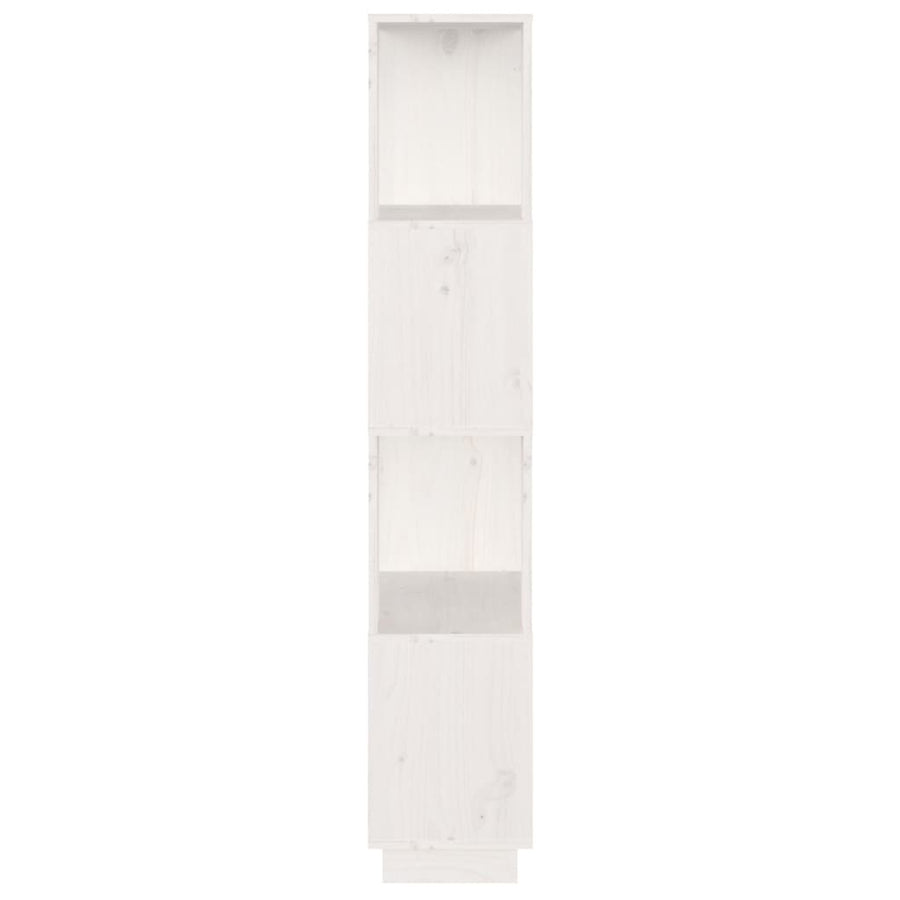 Boekenkast/Kamerscherm 51X25X132 Cm Massief Grenenhout Wit