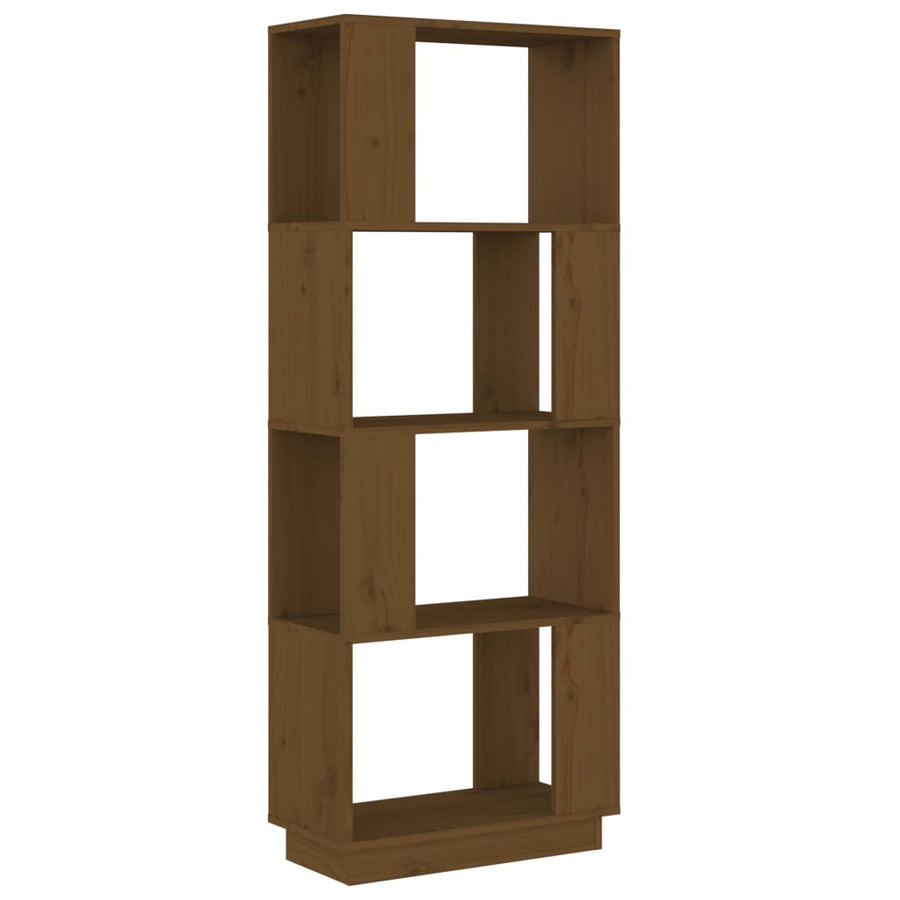 Boekenkast/Kamerscherm 5X25X32 Cm Grenenhout Honingbruin