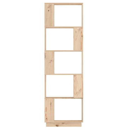 Boekenkast/Kamerscherm 5X25X63,5 Cm Massief Grenenhout Naturel