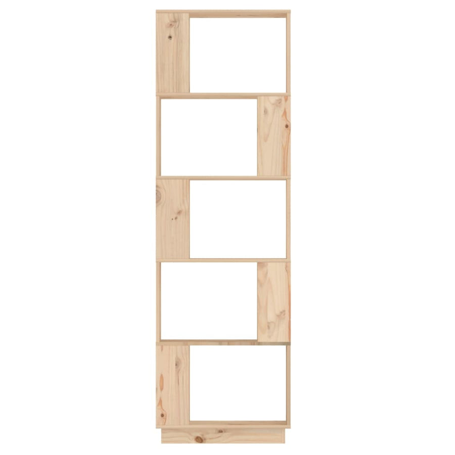 Boekenkast/Kamerscherm 5X25X63,5 Cm Massief Grenenhout Naturel