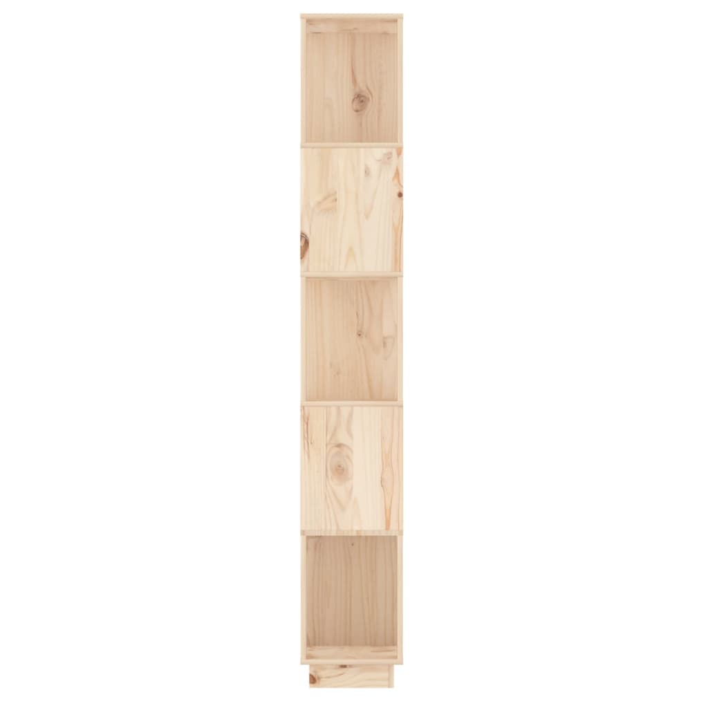Boekenkast/Kamerscherm 5X25X63,5 Cm Massief Grenenhout Naturel