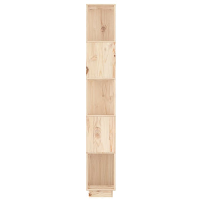 Boekenkast/Kamerscherm 5X25X63,5 Cm Massief Grenenhout Naturel
