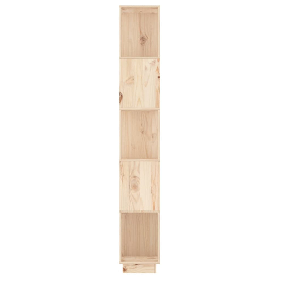 Boekenkast/Kamerscherm 5X25X63,5 Cm Massief Grenenhout Naturel