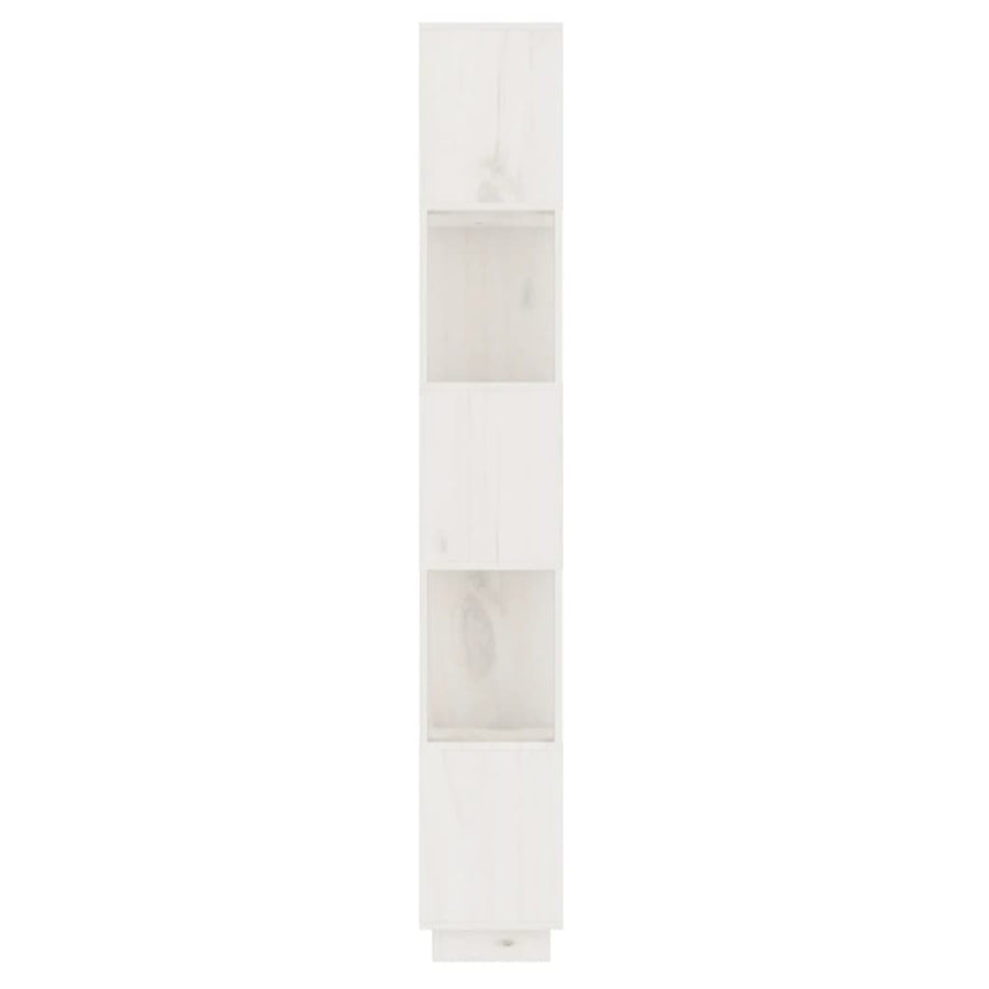 Boekenkast/Kamerscherm 51X25X163,5 Cm Massief Grenenhout Wit