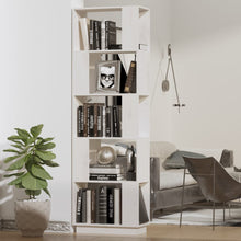 Boekenkast/Kamerscherm 51X25X163,5 Cm Massief Grenenhout Wit
