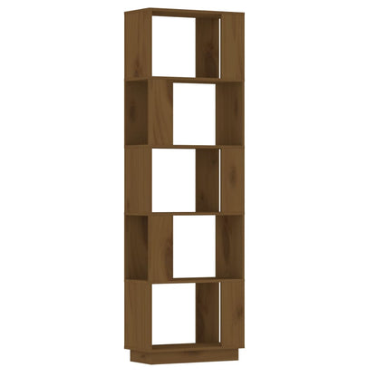 Boekenkast/Kamerscherm 5X25X63,5 Cm Grenenhout Honingbruin
