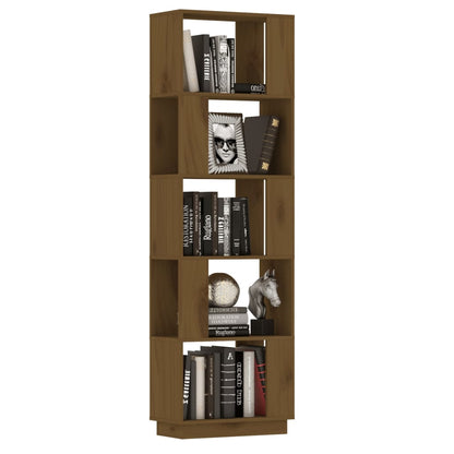Boekenkast/Kamerscherm 5X25X63,5 Cm Grenenhout Honingbruin