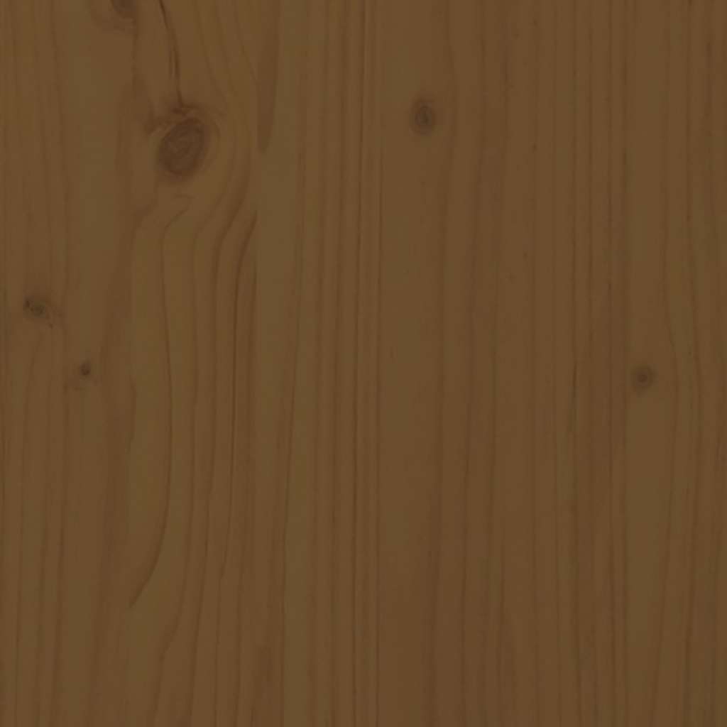 Boekenkast/kamerscherm 80x25x70 cm massief hout honingbruin