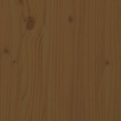 Boekenkast/kamerscherm 80x25x70 cm massief hout honingbruin