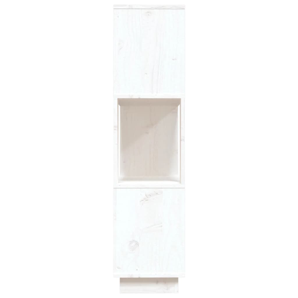 Boekenkast/Kamerscherm 80X25X101 Cm Massief Grenenhout Wit