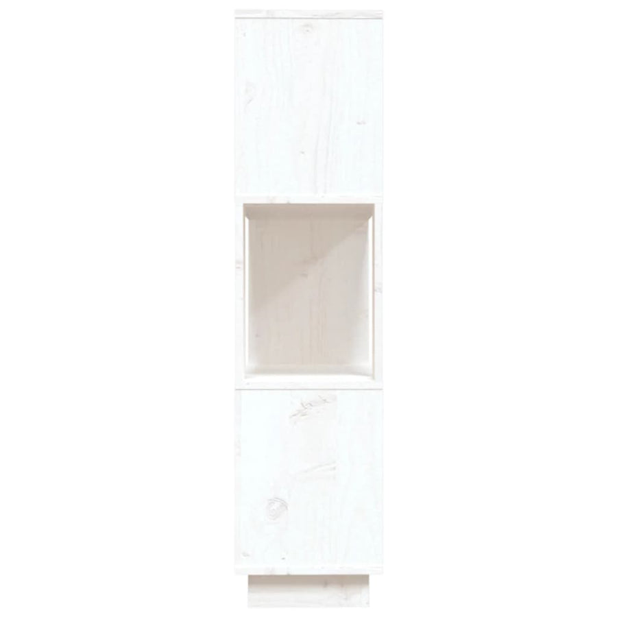 Boekenkast/Kamerscherm 80X25X101 Cm Massief Grenenhout Wit
