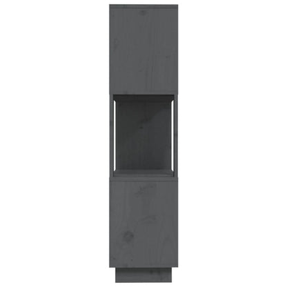 Boekenkast/Kamerscherm 80X25X0 Cm Massief Grenenhout Grijs
