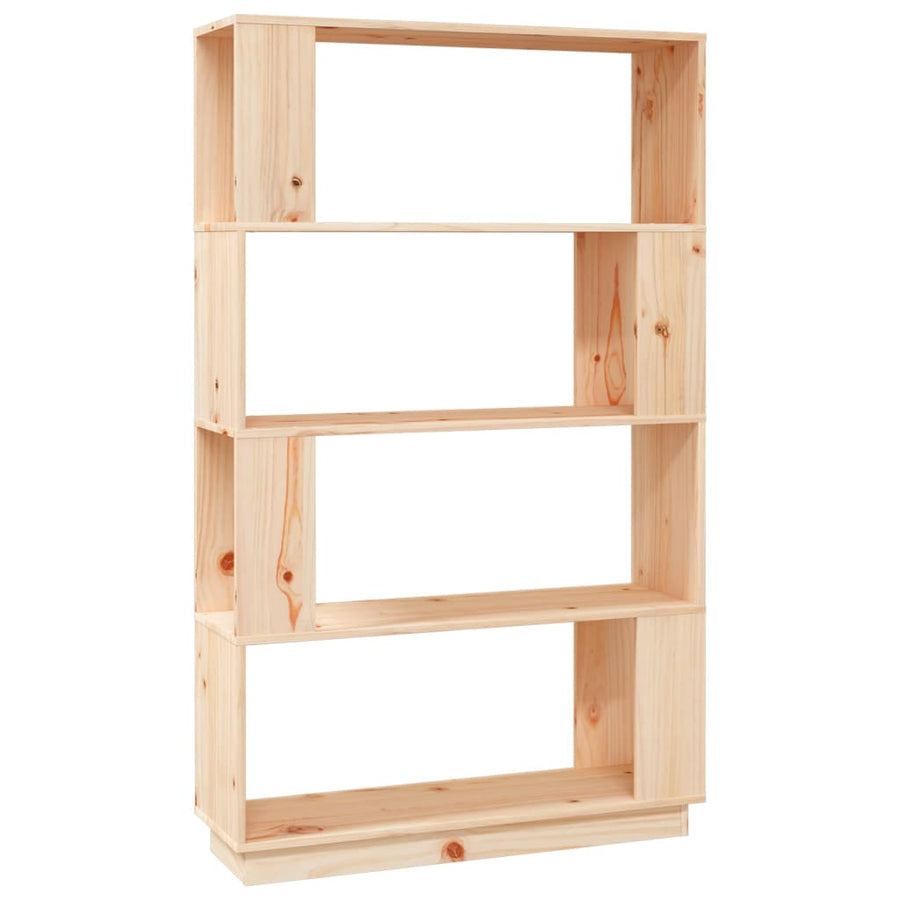 Boekenkast/Kamerscherm 80X25X32 Cm Massief Grenenhout Naturel