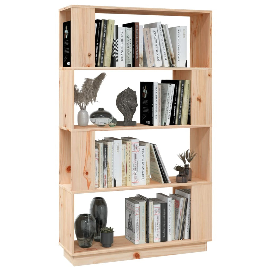 Boekenkast/Kamerscherm 80X25X32 Cm Massief Grenenhout Naturel