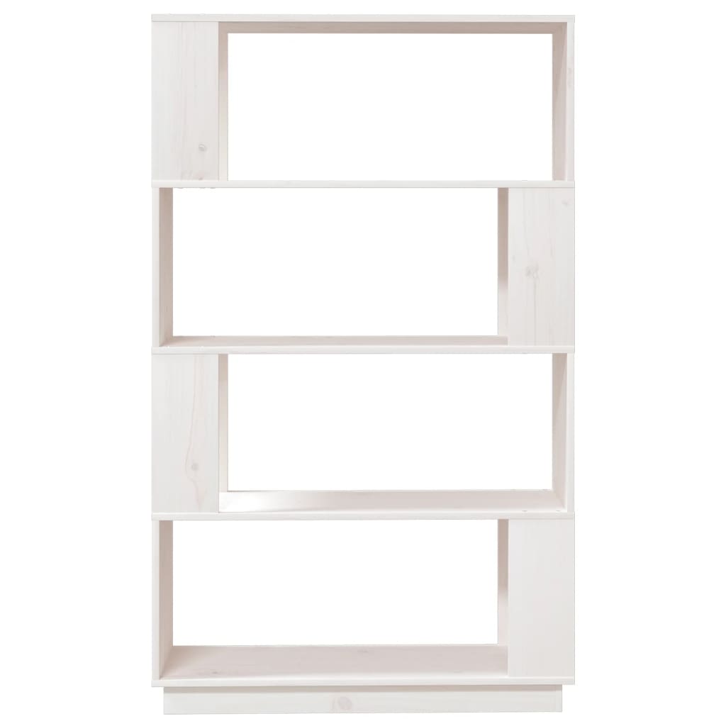 Boekenkast/Kamerscherm 80X25X32 Cm Massief Grenenhout Wit