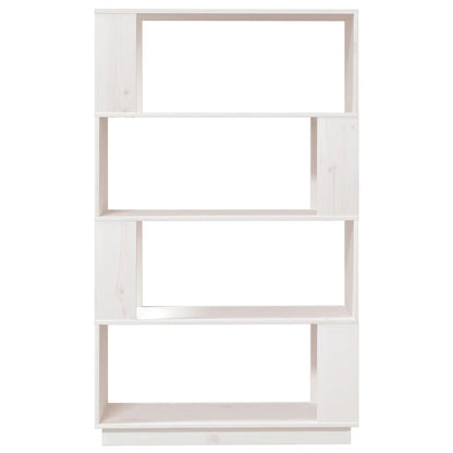 Boekenkast/Kamerscherm 80X25X32 Cm Massief Grenenhout Wit