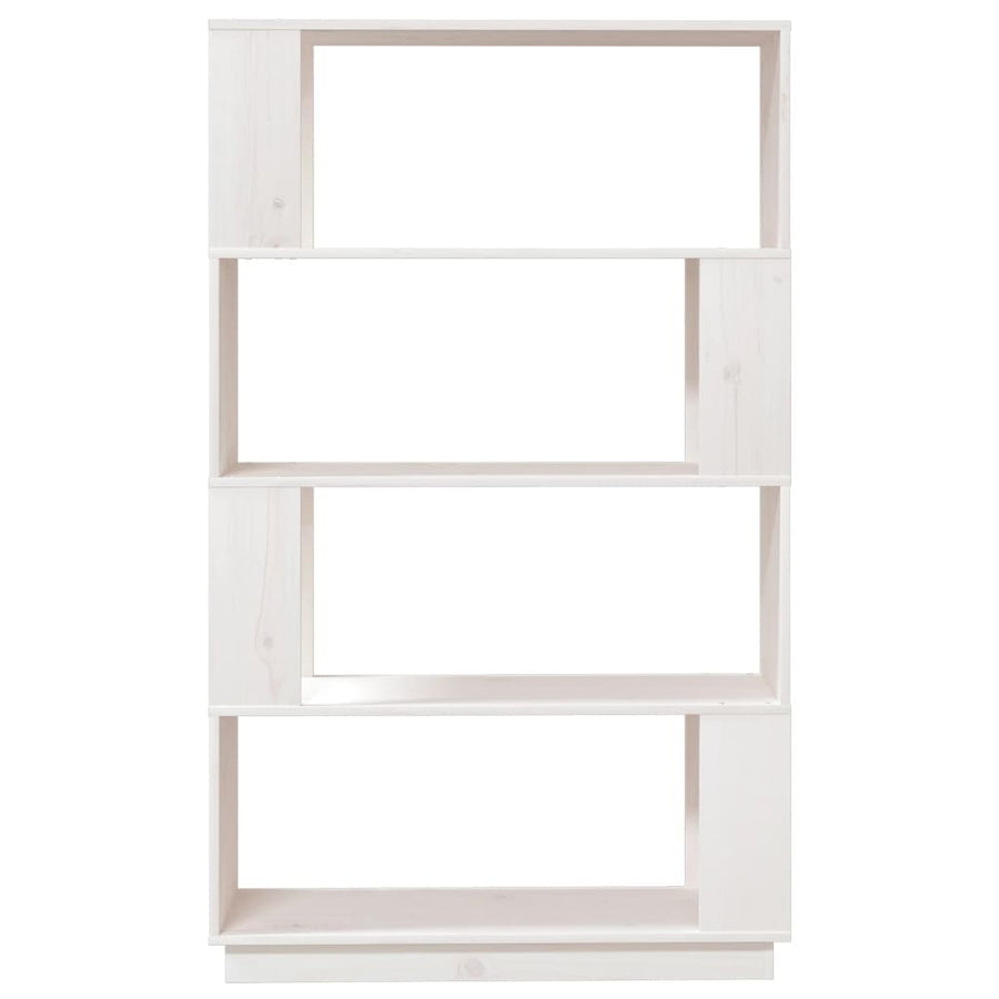 Boekenkast/Kamerscherm 80X25X32 Cm Massief Grenenhout Wit
