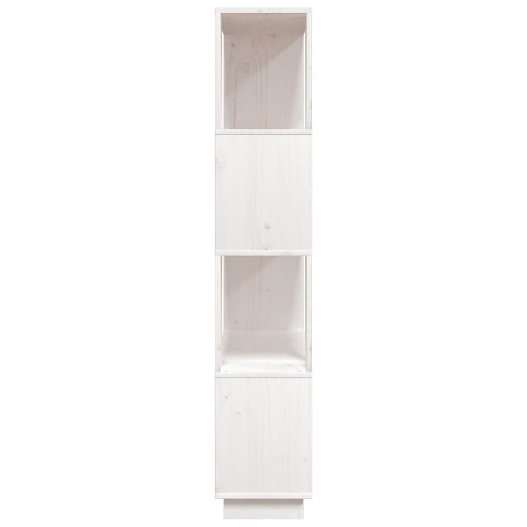 Boekenkast/Kamerscherm 80X25X32 Cm Massief Grenenhout Wit