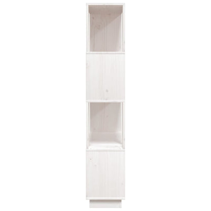 Boekenkast/Kamerscherm 80X25X32 Cm Massief Grenenhout Wit