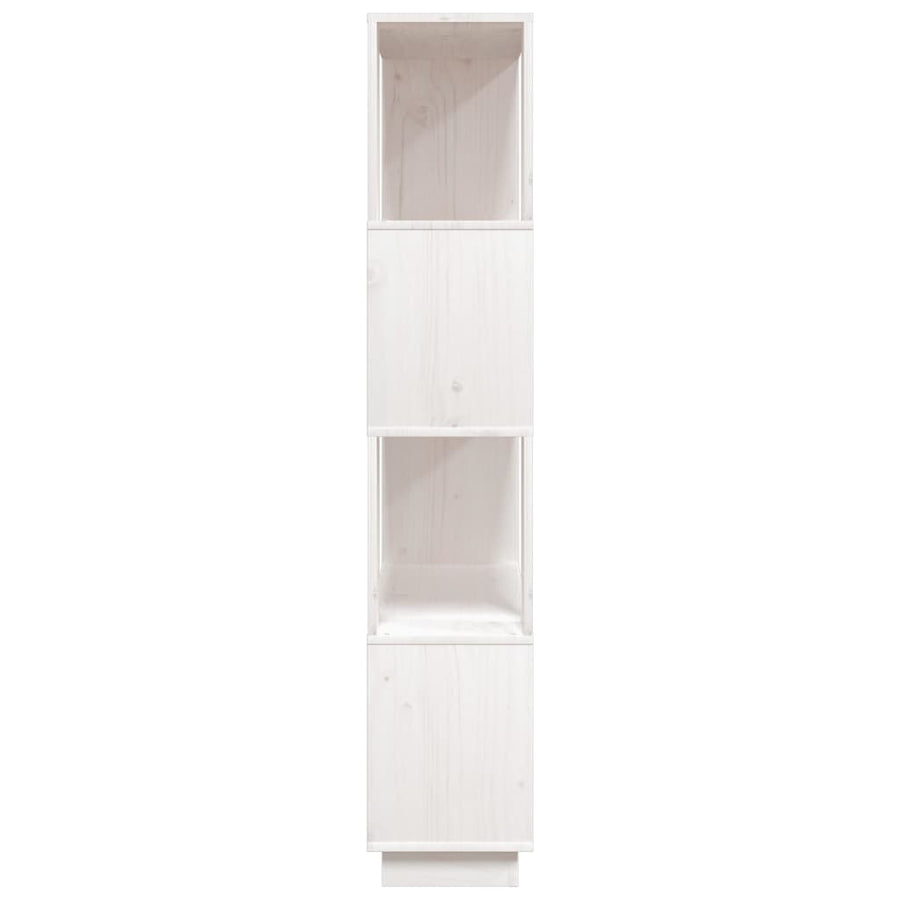 Boekenkast/Kamerscherm 80X25X32 Cm Massief Grenenhout Wit