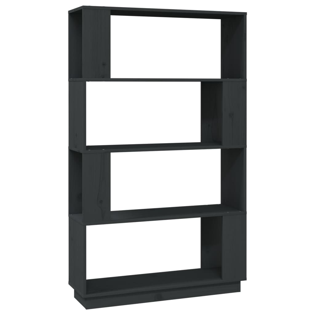 Boekenkast/Kamerscherm 80X25X32 Cm Massief Grenenhout Grijs