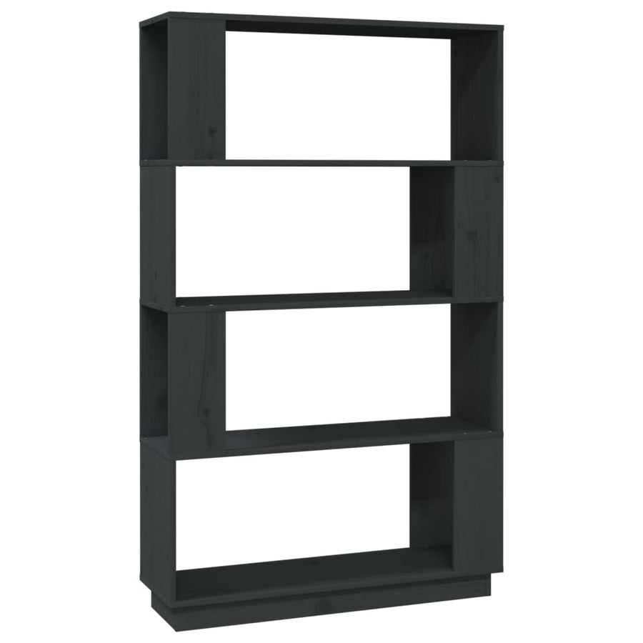Boekenkast/Kamerscherm 80X25X32 Cm Massief Grenenhout Grijs