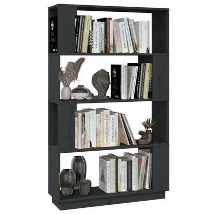 Boekenkast/Kamerscherm 80X25X32 Cm Massief Grenenhout Grijs