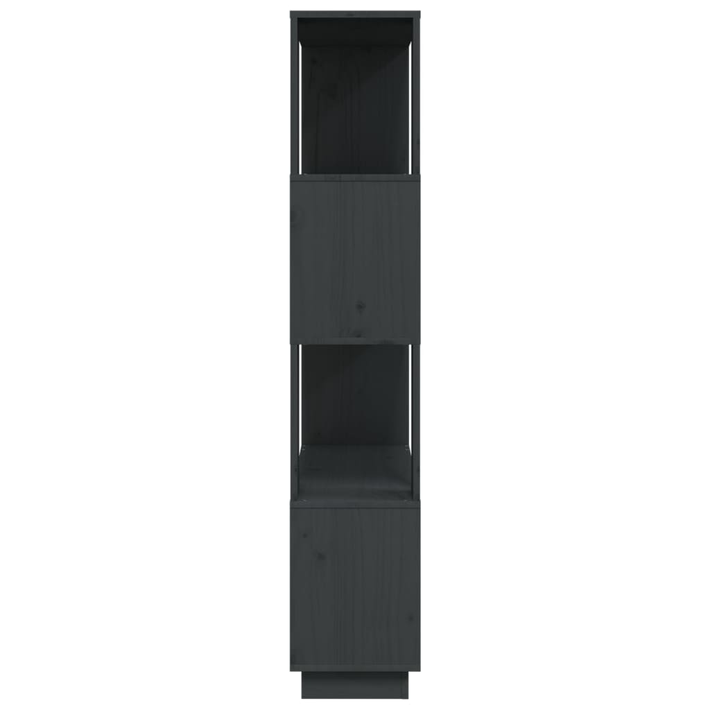 Boekenkast/Kamerscherm 80X25X32 Cm Massief Grenenhout Grijs