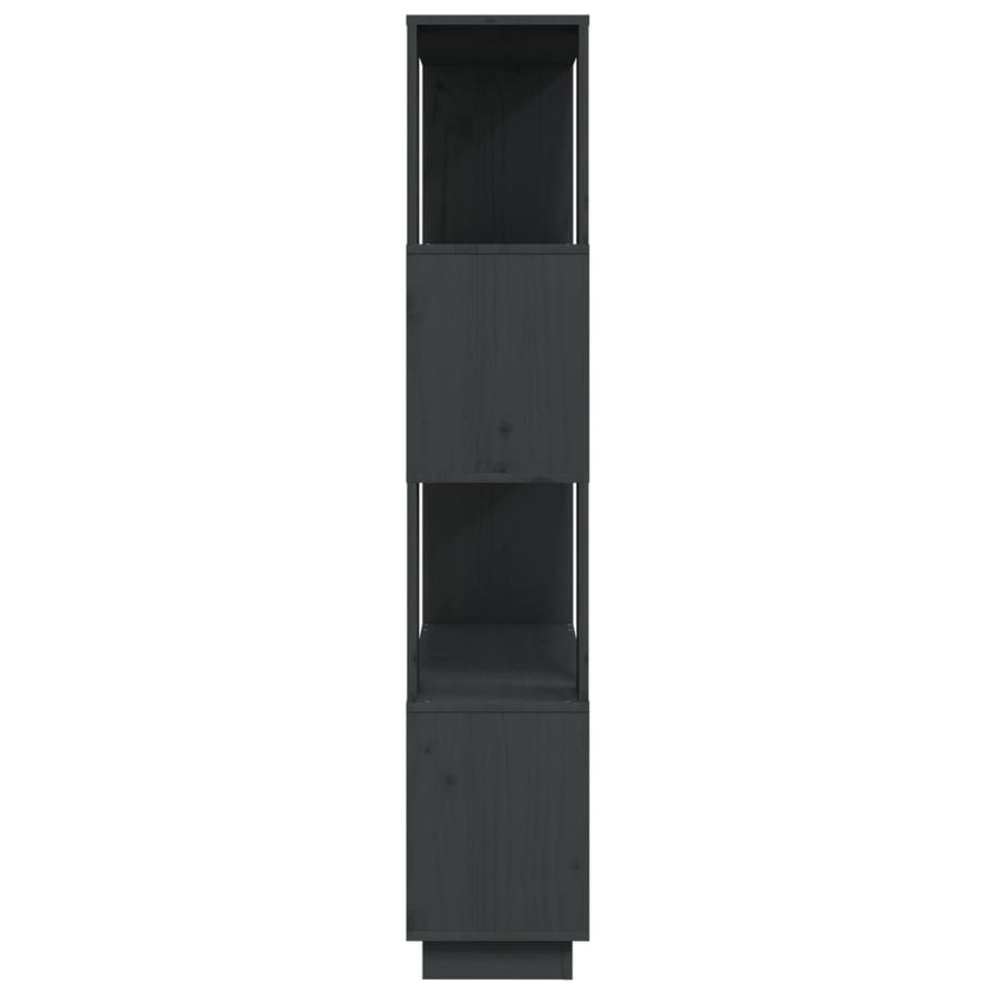 Boekenkast/Kamerscherm 80X25X32 Cm Massief Grenenhout Grijs
