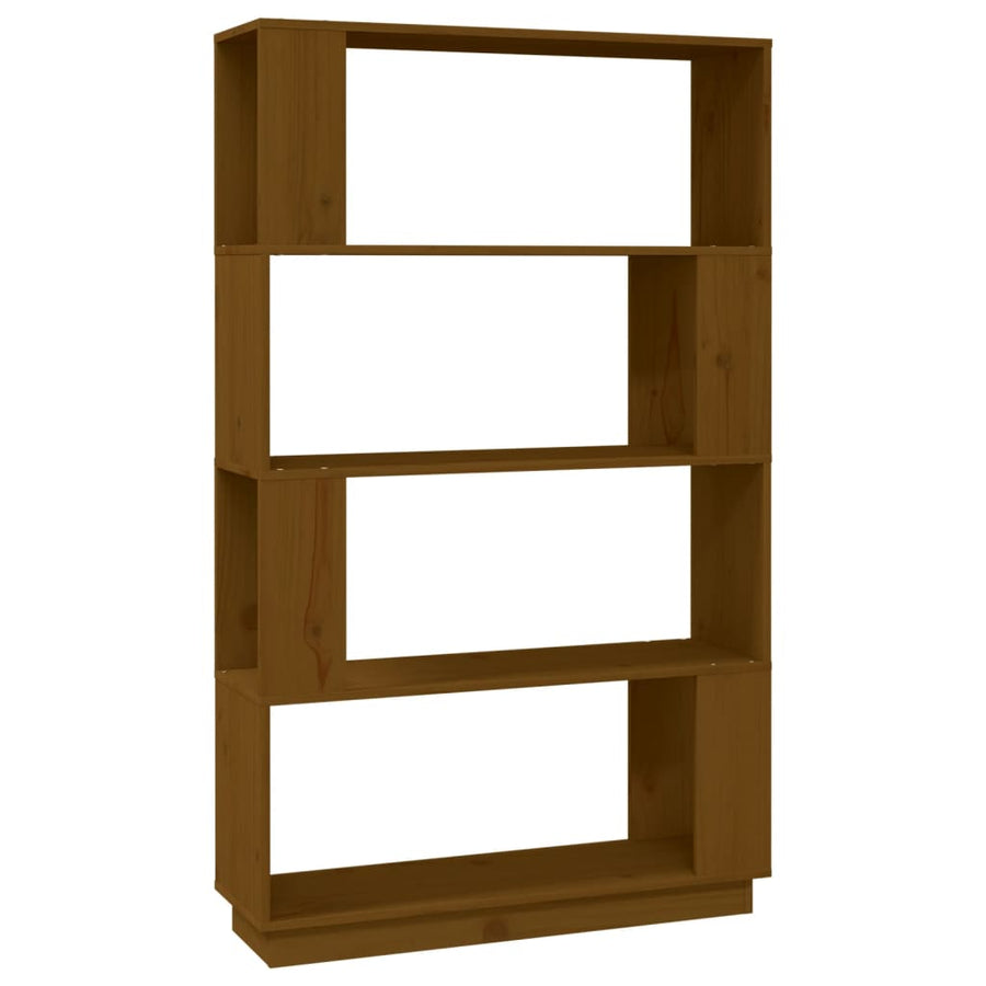 Boekenkast/Kamerscherm 80X25X32 Cm Massief Hout Honingbruin
